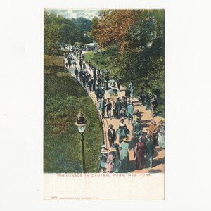 Early 1900s Postcard - Promenade in Central Park, New York City NY #1951